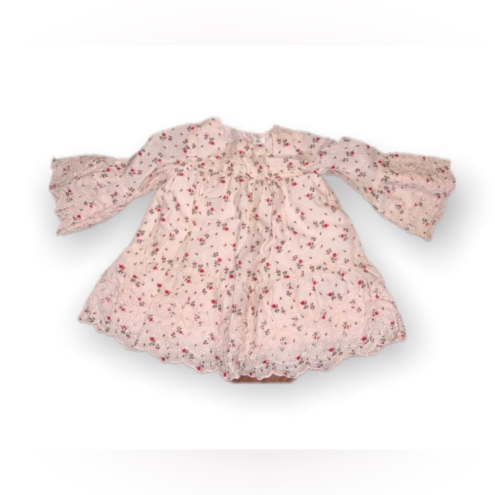 Baby Gap Girls Floral Bell Sleeve Dress